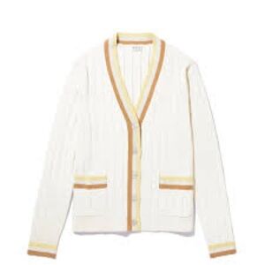 NWT KULE “Dede” Cream / Hazelnut Cardigan, size XS